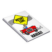 Mobile Notary Zone Red Sports Car Hawaii Notizblock (Rechte Seite)