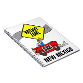 Mobile Notary Zone Red Sports Car New Mexico Notizblock (Rechte Seite)