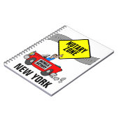 Mobile Notary Zone Red Sports Car New York Notizblock (Linke Seite)