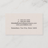 Mobile Notdienste Moderne Rose Gold Blume Visitenkarte (Rückseite)