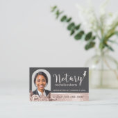 Mobile Notdienste Moderne Rose Gold Blume Visitenkarte (Stehend Vorderseite)