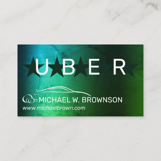 Mobile Online-Treiber Auto Visitenkarte (Rückseite)