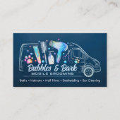 Mobile Pet Grooming Services - Aquarellkunst Visitenkarte (Vorderseite)