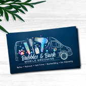 Mobile Pet Grooming Services - Aquarellkunst Visitenkarte