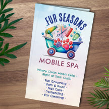 Mobile Pet Grooming Services - Aquarellkunst