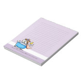 Mobile Pet Grooming Shih Tzu Lila Lined Notizblock (Rotiert)