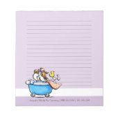Mobile Pet Grooming Shih Tzu Lila Lined Notizblock (Vorderseite)