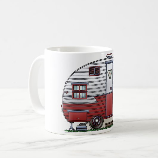 Mobile Pfadfinder-Camper-Tasse Kaffeetasse (Vorderseite Links)