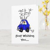 Mobile Rig Funny Ham Radio Geburtstagkarte Karte (Gelbe Blume)