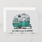 Mobile Scout Camper Postkarte (Vorne/Hinten)