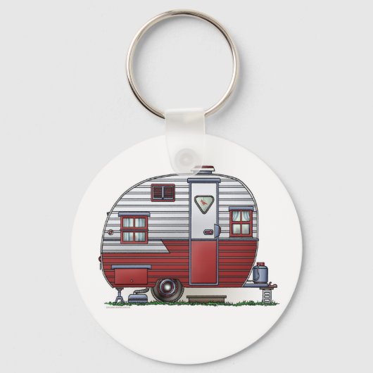 Mobile Scout Camper Schlüsselanhänger (Vorderseite)