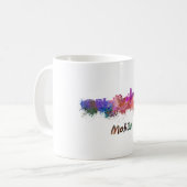 Mobile skyline im Watercolor Kaffeetasse (Vorderseite Links)