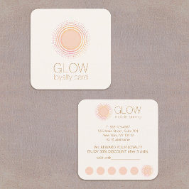 Mobile Spray Tan Loyalty Card 6 Besuch Quadratische Visitenkarte
