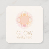 Mobile Spray Tan Loyalty Card 6 Besuch Quadratische Visitenkarte (Vorderseite)