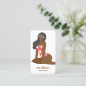 Mobile Spray Tan Visitenkarte (Stehend Vorderseite)