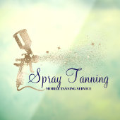 Mobile Spray Tanning Fensteraufkleber (Blatt 3)