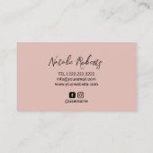 Mobile Spray Tans Beach Sif Tanning Visitenkarte (Rückseite)