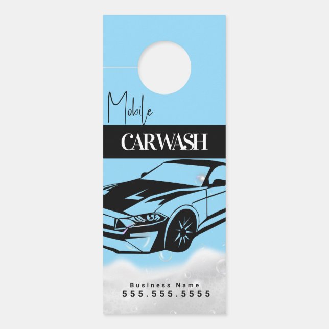 Mobile Waschanlage für Autodetailing B-Türhänger  Türanhänger (Vorderseite)