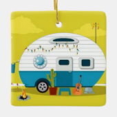 *MOBILE ZUHAUSE* CHRISTMAS ORNANATION KERAMIKORNAMENT (Vorderseite)