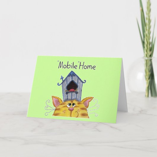 Mobile Zuhause für Katzen und Vögel House Ankündigung (Vorderseite)