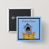Mobile Zuhause für Katzen und Vögel House Button (Vorne & Hinten)
