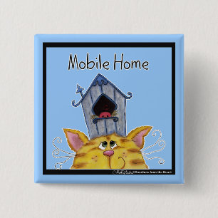 Mobile Zuhause für Katzen und Vögel House Button