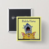 Mobile Zuhause für Katzen und Vögel House Button (Vorne & Hinten)
