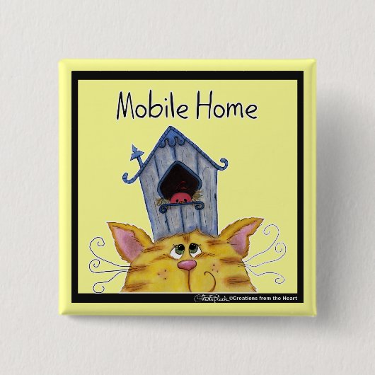 Mobile Zuhause für Katzen und Vögel House Button (Vorderseite)