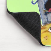 Mobile Zuhause für Katzen und Vögel House Mousepad (Ecke)