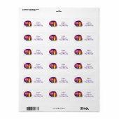 **MOBILE ZUHAUSE** RÜCKKEHR-ADRESSE ADRESSAUFKLEBER (Vorne)