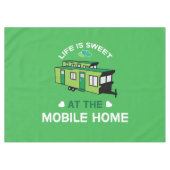 Mobile Zuhause | Statische Karawane | Neue Zuhause Tischdecke (Vorderseite (Horizontal))