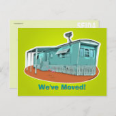 Mobile Zuhause "We ve Moved" Postkarte (Vorne/Hinten)