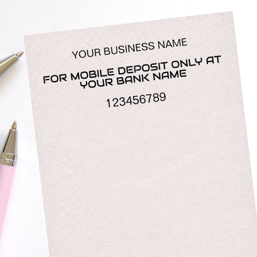 MOBILEINLAGE NUR SELBSTVERSTÄNDLICHES UNTERNEHMEN PERMASTEMPEL