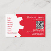 Mobiler Automechaniker Visitenkarte (Rückseite)