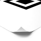 Mobiler Autowasch-Detailing-Geschäft QR-Code Poster (Ecke)