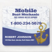 Mobiler Bootsmechaniker Mousepad (Vorne)