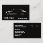 Mobiler Fahrer Luxusauto Visitenkarte (Vorne/Hinten)