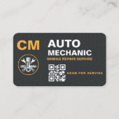 Mobiler Kfz-Techniker QR-Code Visitenkarte (Vorderseite)