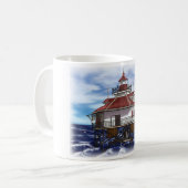 Mobiler mittlerer Buchtleuchtturm Kaffeetasse (Vorderseite Links)
