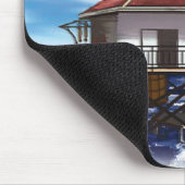 Mobiler mittlerer Buchtleuchtturm Mousepad (Ecke)