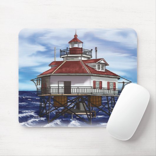 Mobiler mittlerer Buchtleuchtturm Mousepad (Mit Mouse)