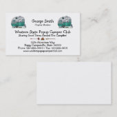 Mobiler Pfadfinder-Camper Visitenkarte (Vorne/Hinten)