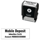 Mobiles Einlagenkonto Fett Name Bank Kontonummer Permastempel (Beispiel)