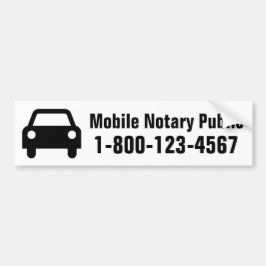 Mobiles Notars-Auto Autoaufkleber