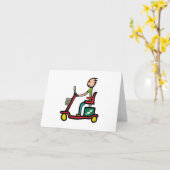 Mobilitäts-Roller Karte (Gelbe Blume)