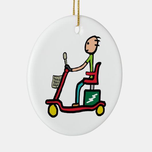 Mobilitäts-Roller Keramik Ornament (Rechts)