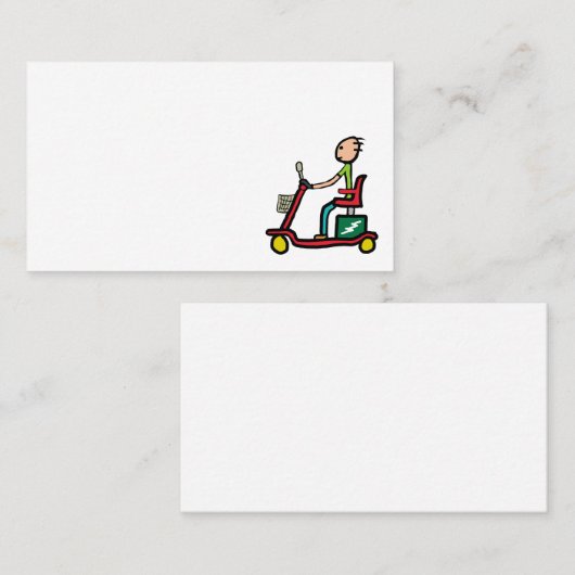 Mobilitäts-Roller Visitenkarte (Vorne/Hinten)