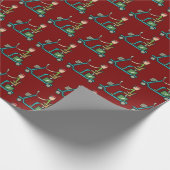 Mobility Scooter Geschenkpapier (Ecke)