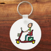 Mobility Scooter Schlüsselanhänger (Vorderseite)