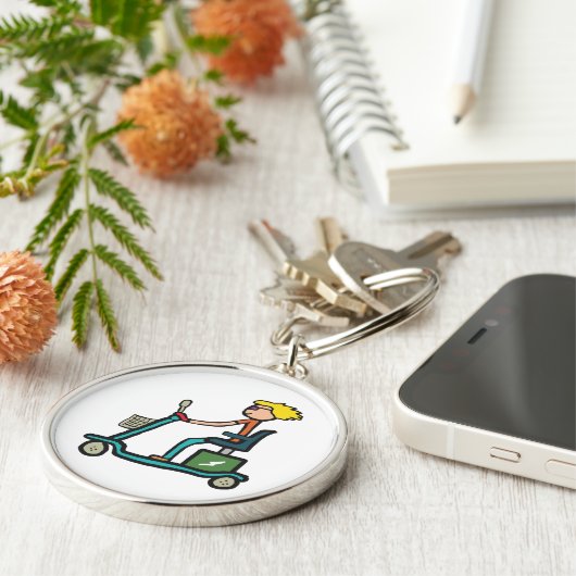 Mobility Scooter Schlüsselanhänger (Seite)